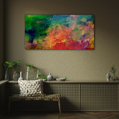 Tableau imprimé sur verre Les couleurs des émotions en mouvement