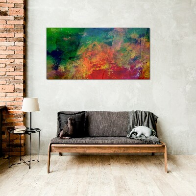 Tableau imprimé sur verre Les couleurs des émotions en mouvement