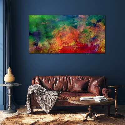 Tableau imprimé sur verre Les couleurs des émotions en mouvement