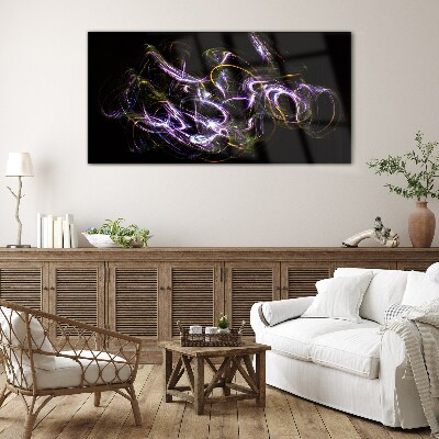 Tableau en verre L'énergie en mouvement