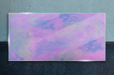 Tableau sur verre Nuances délicates de violet et de bleu