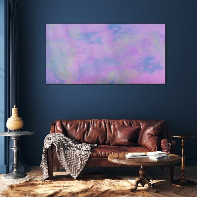 Tableau sur verre Nuances délicates de violet et de bleu