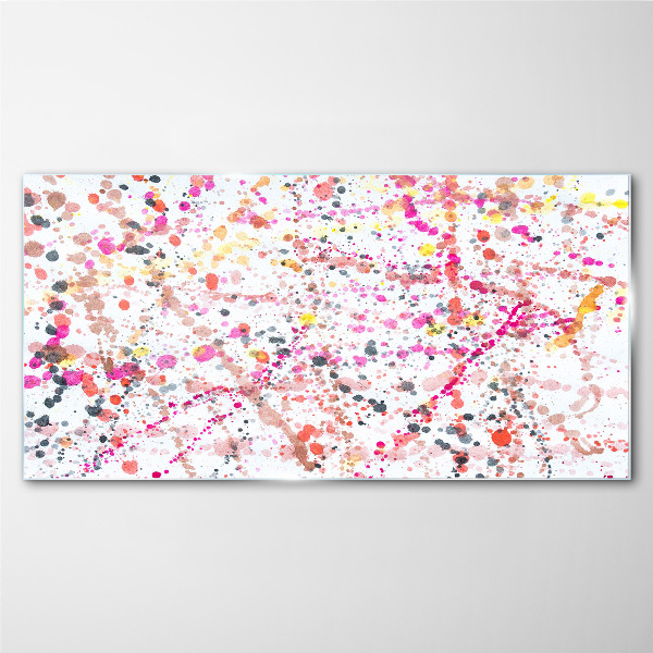 Tableau sur verre Taches colorées sur fond blanc