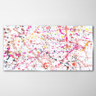 Tableau sur verre Taches colorées sur fond blanc