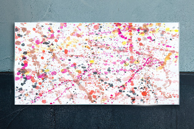 Tableau sur verre Taches colorées sur fond blanc