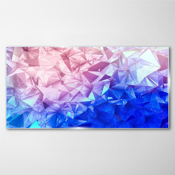 Tableau sur verre Nuances kaléidoscopiques de glace