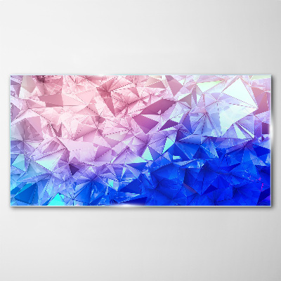 Tableau sur verre Nuances kaléidoscopiques de glace