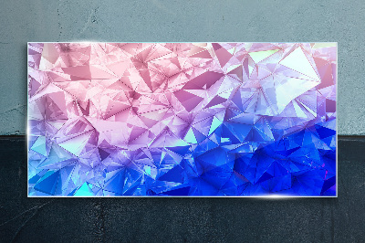 Tableau sur verre Nuances kaléidoscopiques de glace