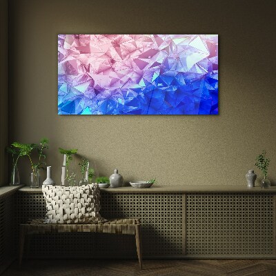 Tableau sur verre Nuances kaléidoscopiques de glace