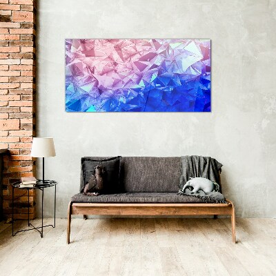 Tableau sur verre Nuances kaléidoscopiques de glace