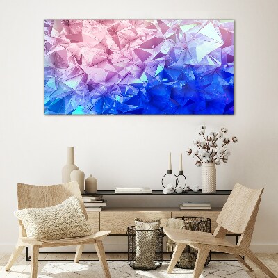 Tableau sur verre Nuances kaléidoscopiques de glace