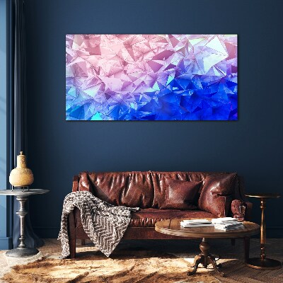 Tableau sur verre Nuances kaléidoscopiques de glace