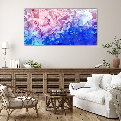 Tableau sur verre Nuances kaléidoscopiques de glace