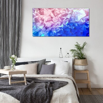 Tableau sur verre Nuances kaléidoscopiques de glace