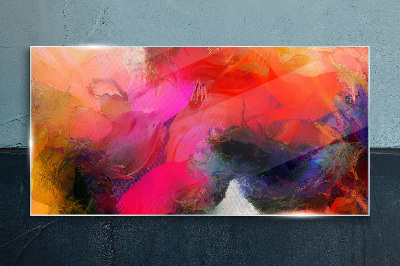 Tableau photo sur verre Expression colorée de l'abstraction