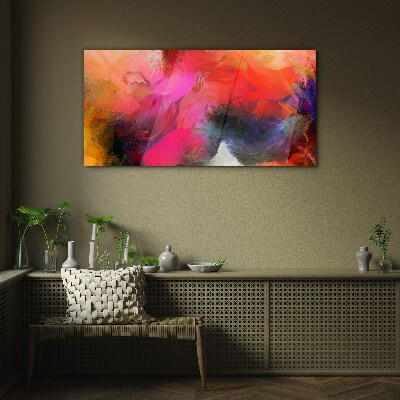 Tableau photo sur verre Expression colorée de l'abstraction