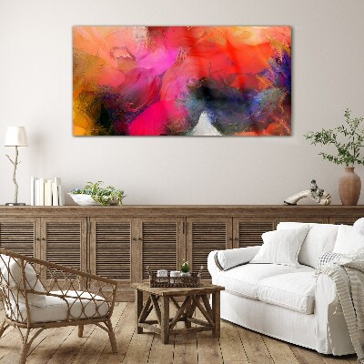 Tableau photo sur verre Expression colorée de l'abstraction
