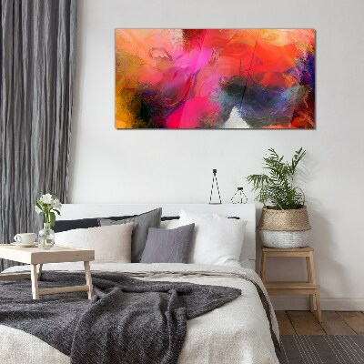 Tableau photo sur verre Expression colorée de l'abstraction