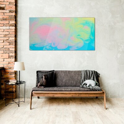 Tableau en verre Rêves pastel en mouvement