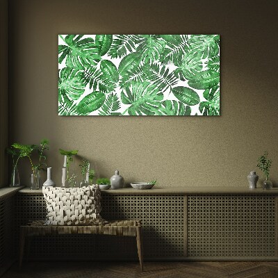Tableau sur verre Jungle verte