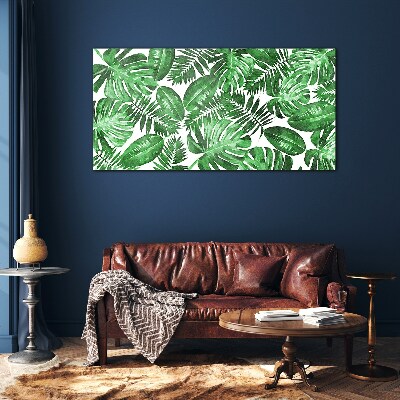 Tableau sur verre Jungle verte