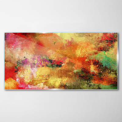 Tableau photo sur verre Chaos abstrait coloré