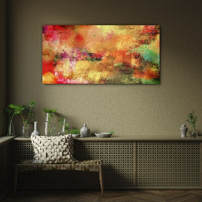 Tableau photo sur verre Chaos abstrait coloré