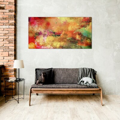 Tableau photo sur verre Chaos abstrait coloré