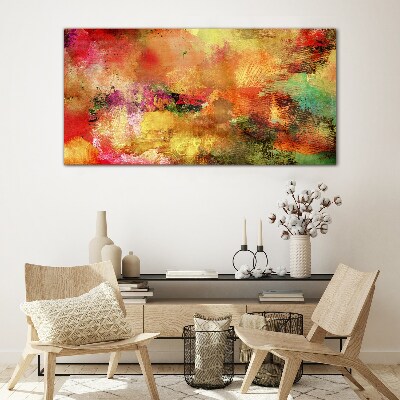 Tableau photo sur verre Chaos abstrait coloré