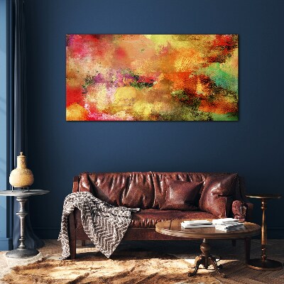 Tableau photo sur verre Chaos abstrait coloré