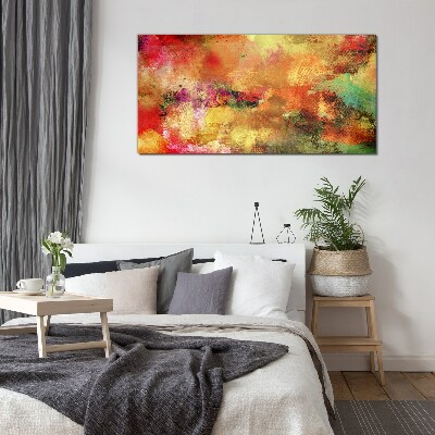 Tableau photo sur verre Chaos abstrait coloré