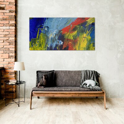 Tableau photo sur verre Couleurs dynamiques dans un paysage abstrait