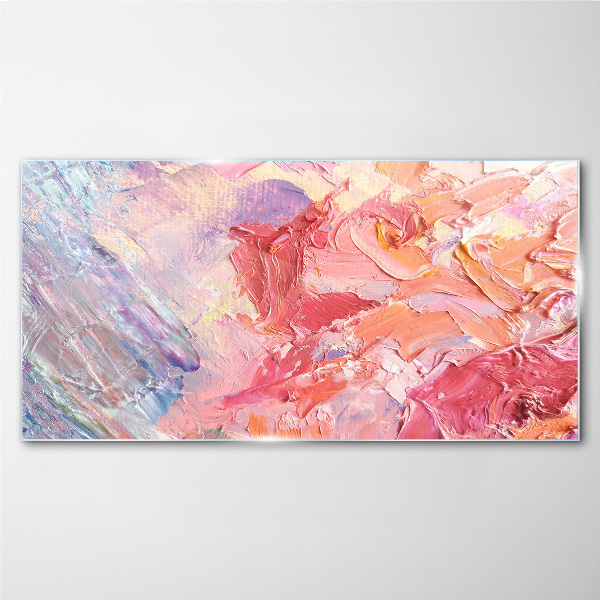 Tableau imprimé sur verre Émotions pastel en mouvement