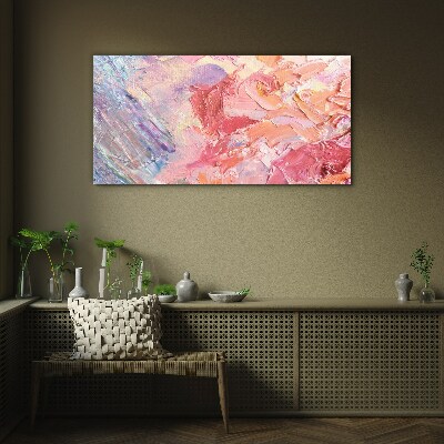 Tableau imprimé sur verre Émotions pastel en mouvement