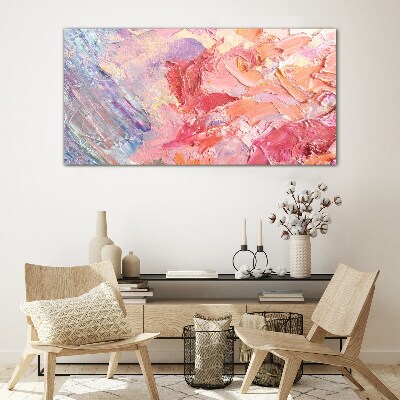 Tableau imprimé sur verre Émotions pastel en mouvement