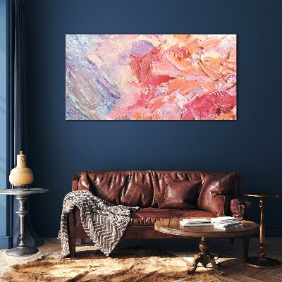 Tableau imprimé sur verre Émotions pastel en mouvement