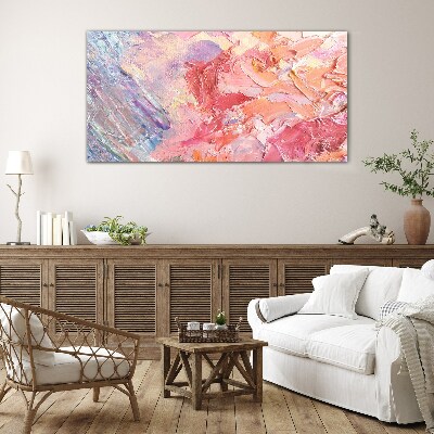 Tableau imprimé sur verre Émotions pastel en mouvement