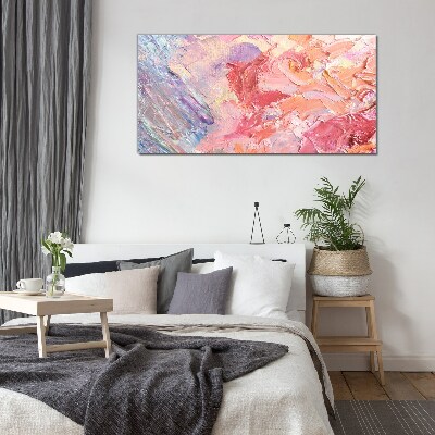 Tableau imprimé sur verre Émotions pastel en mouvement