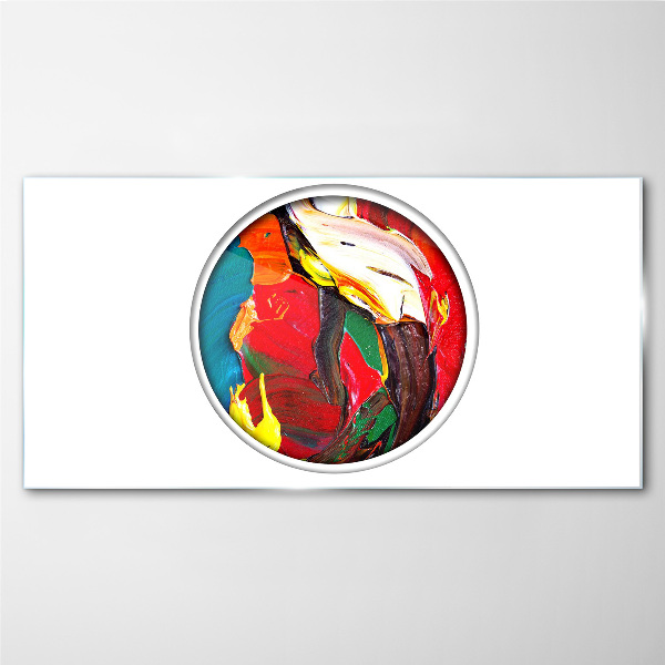 Tableau sur verre Un tourbillon coloré d'émotions picturales
