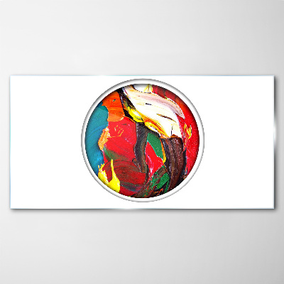 Tableau sur verre Un tourbillon coloré d'émotions picturales