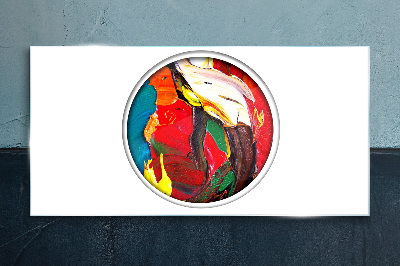 Tableau sur verre Un tourbillon coloré d'émotions picturales