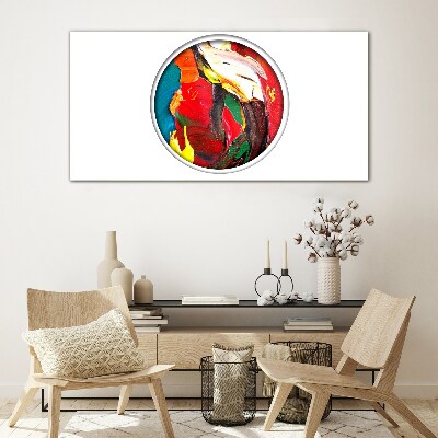 Tableau sur verre Un tourbillon coloré d'émotions picturales