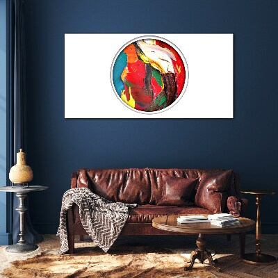 Tableau sur verre Un tourbillon coloré d'émotions picturales