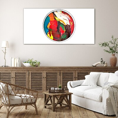 Tableau sur verre Un tourbillon coloré d'émotions picturales