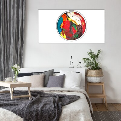 Tableau sur verre Un tourbillon coloré d'émotions picturales