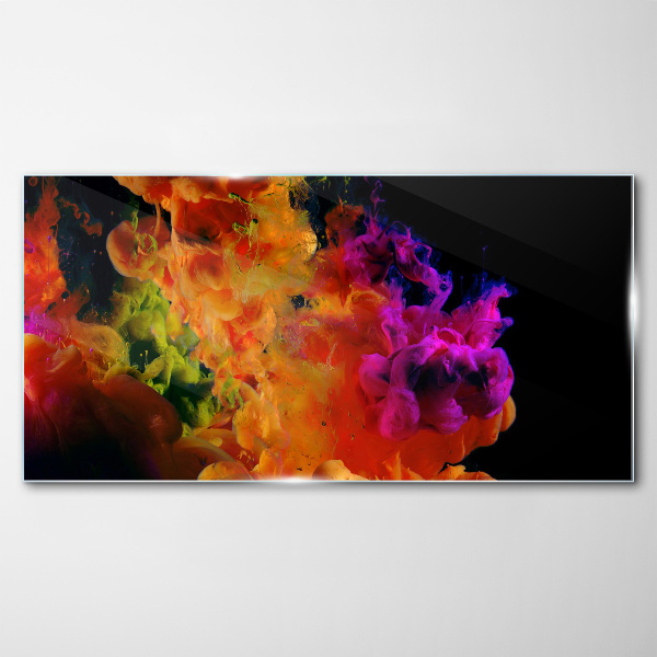 Tableau photo sur verre Expression de la couleur en mouvement