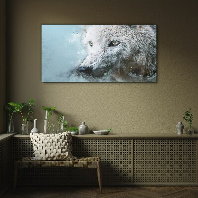 Tableau sur verre Le secret du loup