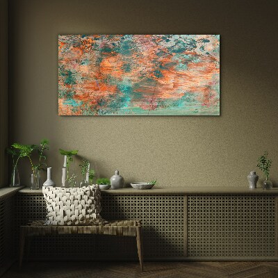 Tableau imprimé sur verre Paysage abstrait aux couleurs du feu