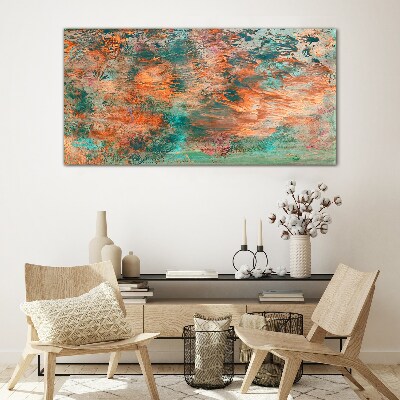 Tableau imprimé sur verre Paysage abstrait aux couleurs du feu