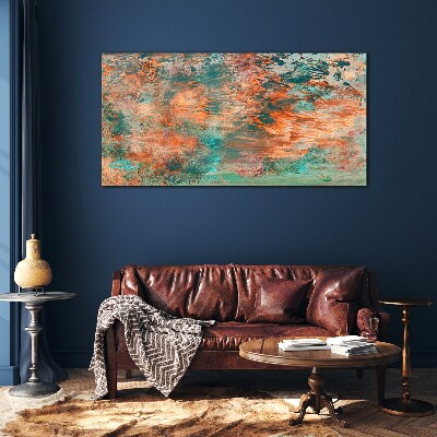 Tableau imprimé sur verre Paysage abstrait aux couleurs du feu